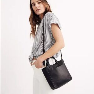 Madewell the small transport crossbody bag in black